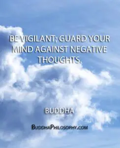 negative thoughts quote from Buddha